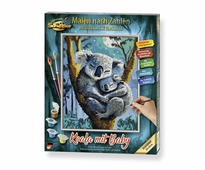 Koala met joey - Schipper 24 x 30 cm