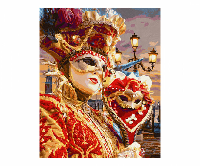 Carnaval in Veneti&euml; - Schipper 40 x 50 cm