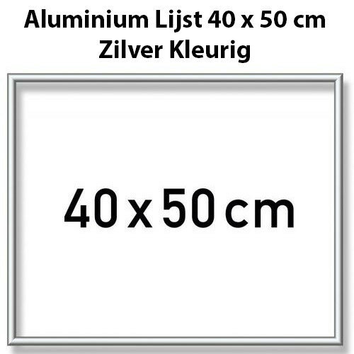 Mat Zwarte Aluminium Lijst 40 x 50 cm