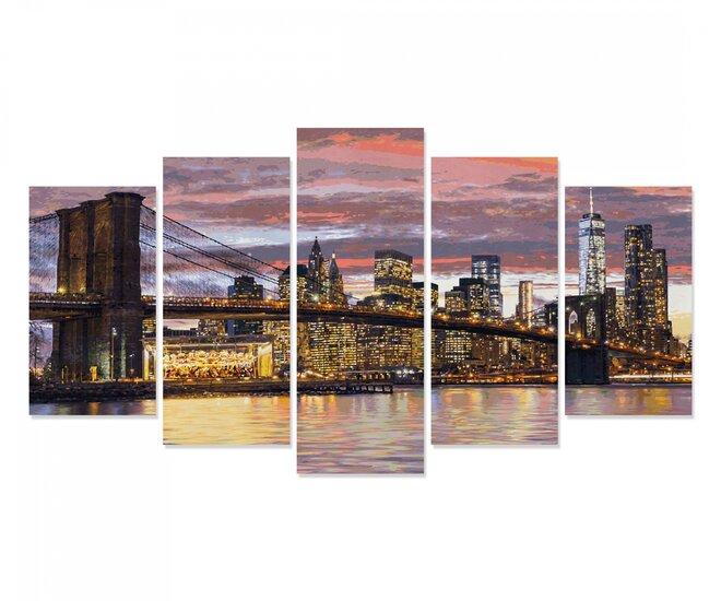 New York at dawn - painting by numbers