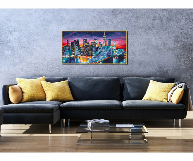 Manhattan bij nacht (Nieuw) - Schipper 40 x 80 cm