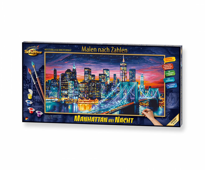 Manhattan bij nacht (Nieuw) - Schipper 40 x 80 cm