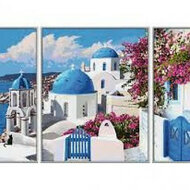 Santorini - Schipper Drieluik 50 x 80 cm