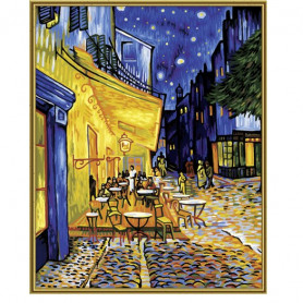 Caféterrasse am Abend – Nachtcafé nach Vincent van Gogh